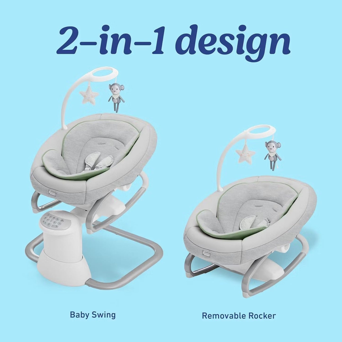 Versatile Baby Swing & Portable Rocker